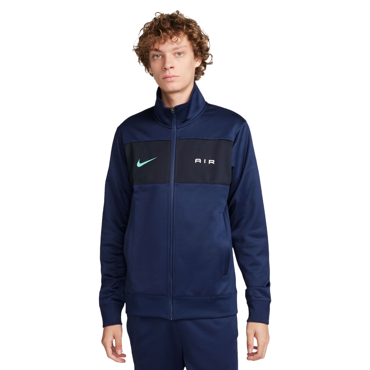 Men's nike sportswear colorblock store club fleece track jacket