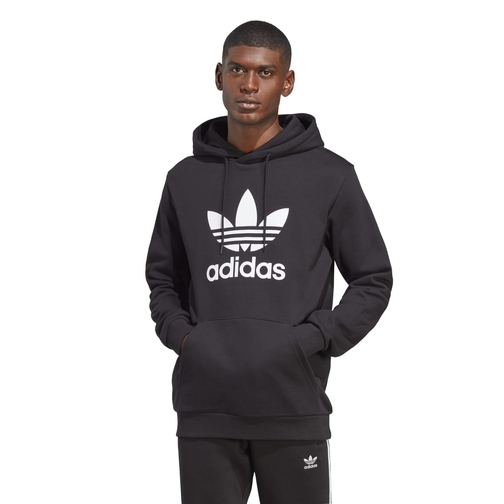 Adidas trefoil on sale hoodie men's white